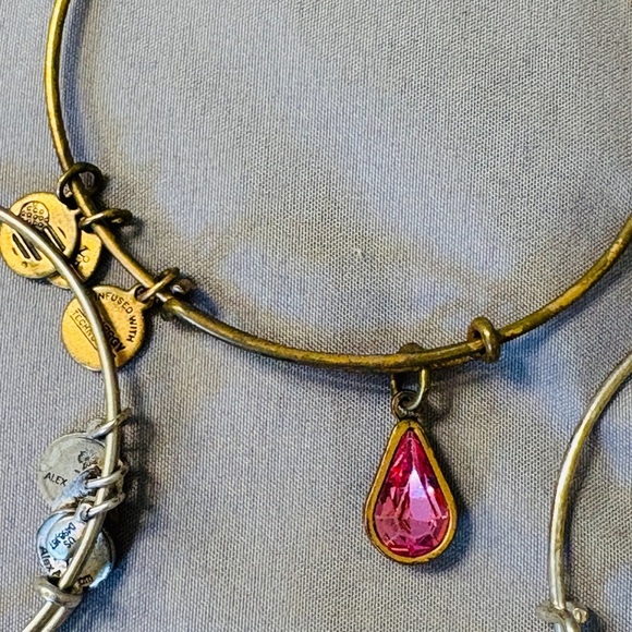 Alex & Ani Set of 5 Bracelets Charms Angel Pink Dragonfly Mother - Picture 3 of 7